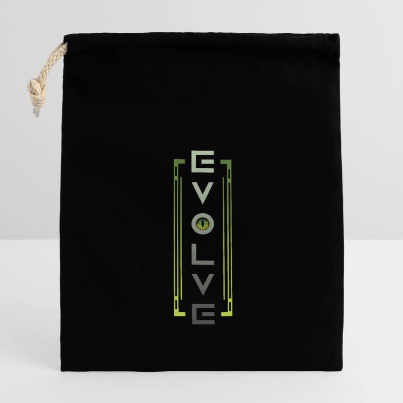 Evolutionärer Blick Verschließbarer Geschenkbeutel aus Baumwolle (14x20cm)