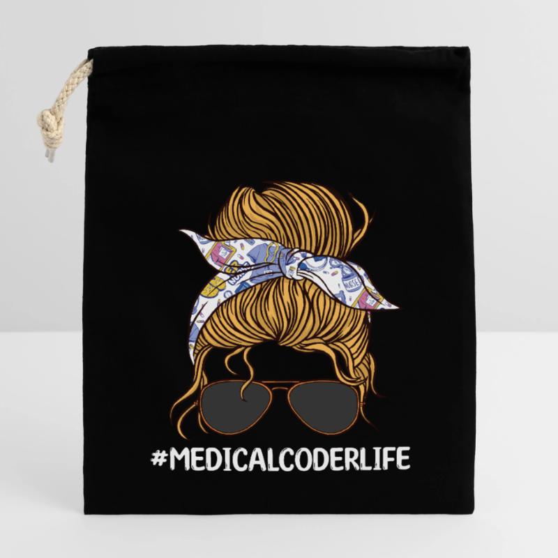 Medical Coder Coding Specialist Closable cotton gift bag (14x20cm)
