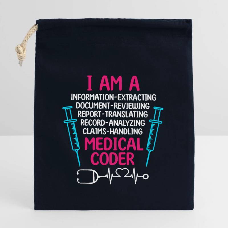 Medical Coder Coding Specialist Closable cotton gift bag (14x20cm)