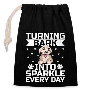 Hundetrainer Hundetraining Training Hunde Tierpflege Pr - Verschließbarer Geschenkbeutel aus Baumwolle (14x20cm) - Schwarz - Vorne