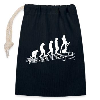 Gitarristen E-Gitarren Akustik-Gitarre Damen - Verschließbarer Geschenkbeutel aus Baumwolle (14x20cm) - Navy - Vorne