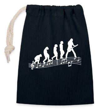 Gitarristen E-Gitarren Akustik-Gitarre Evolution - Verschließbarer Geschenkbeutel aus Baumwolle (14x20cm) - Navy - Vorne
