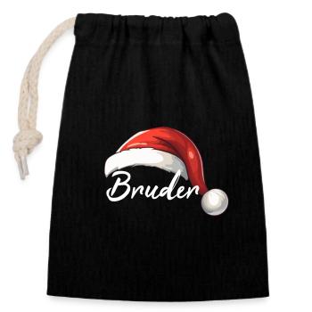 Bruder Elf - Verschließbarer Geschenkbeutel aus Baumwolle (14x20cm) - Schwarz - Vorne