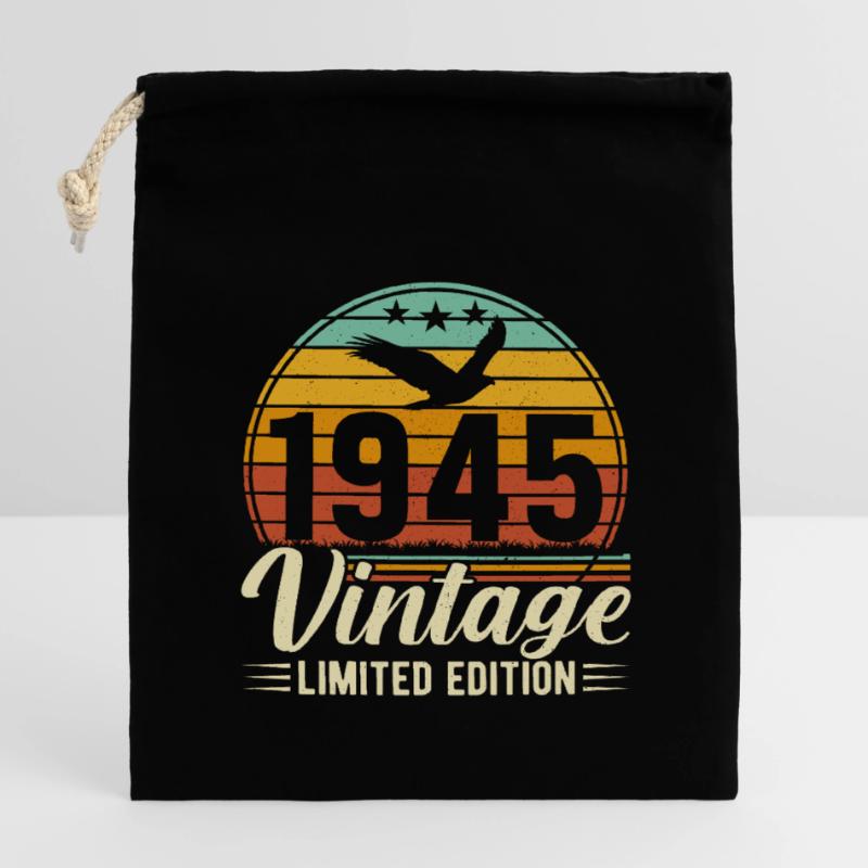 1945 - A timeless masterpiece Closable cotton gift bag (14x20cm)