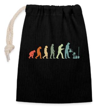 Gardener Farmer Landscape Gardener Plants - Closable cotton gift bag (14x20cm) - black - Front