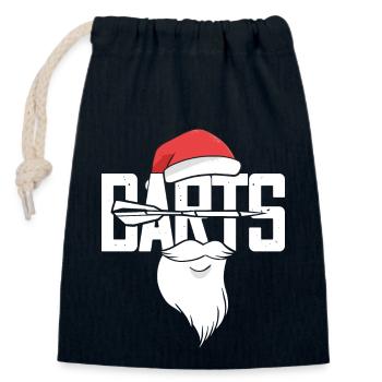 Amateur de fléchettes Jeu de fléchettes maître joueur de fléchettes - Sac cadeau en coton avec cordon (14 x 20 cm) - bleu marine - Devant