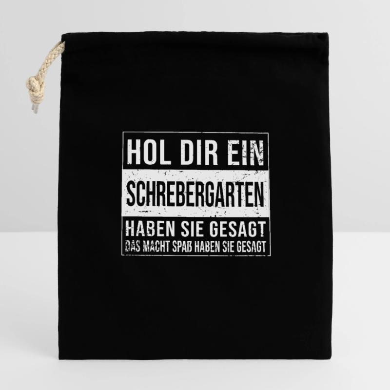 Gärtner Garten Kleingärtner HOL DIR EIN Verschließbarer Geschenkbeutel aus Baumwolle (14x20cm)