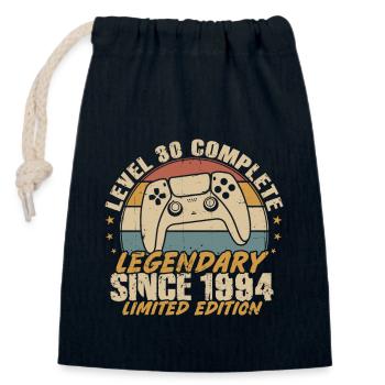 Level 30 Complete Legendary since 1994 - Closable cotton gift bag (14x20cm) - navy - Front