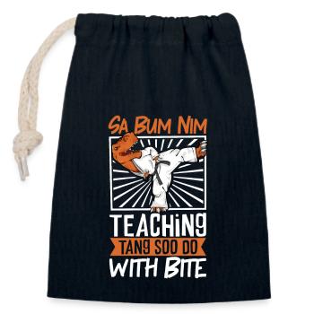 TREX - Sa Bum Nim - Tang so Do Trainer - Closable cotton gift bag (14x20cm) - navy - Front