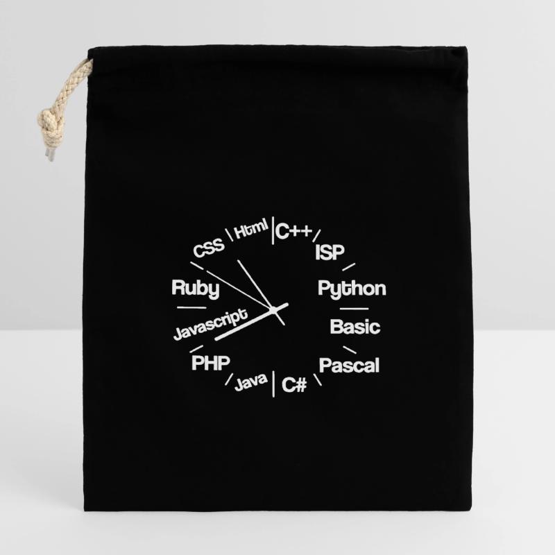 Leverage Breanna Casey Programming Languages Closable cotton gift bag (14x20cm)
