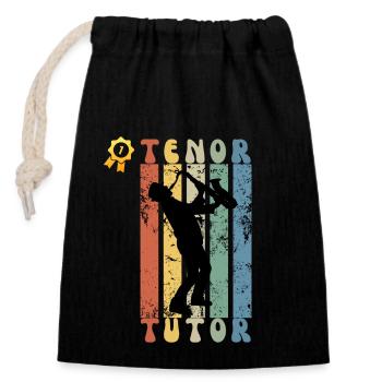Number One Tenor Saxophone Tutor - Closable cotton gift bag (14x20cm) - black - Front