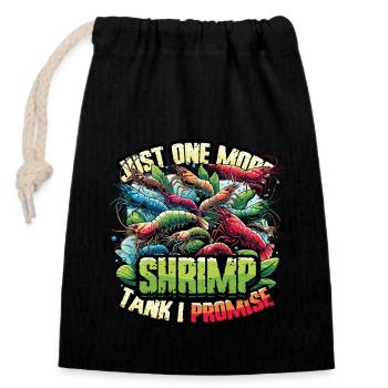 Shrimp Breeder Shrimp Aquarium - Closable cotton gift bag (14x20cm) - black - Front