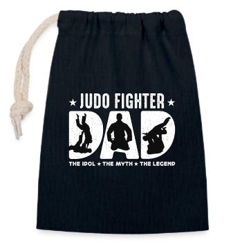 Judo Fighter Dad The Idol The Mixed Martial Arts - Closable cotton gift bag (14x20cm) - navy - Front