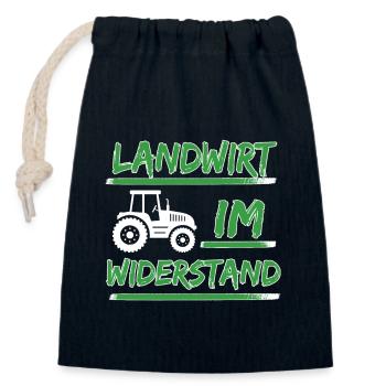 Landwirte Demo und Bauern Protest gegen Ampel - Verschließbarer Geschenkbeutel aus Baumwolle (14x20cm) - Navy - Vorne