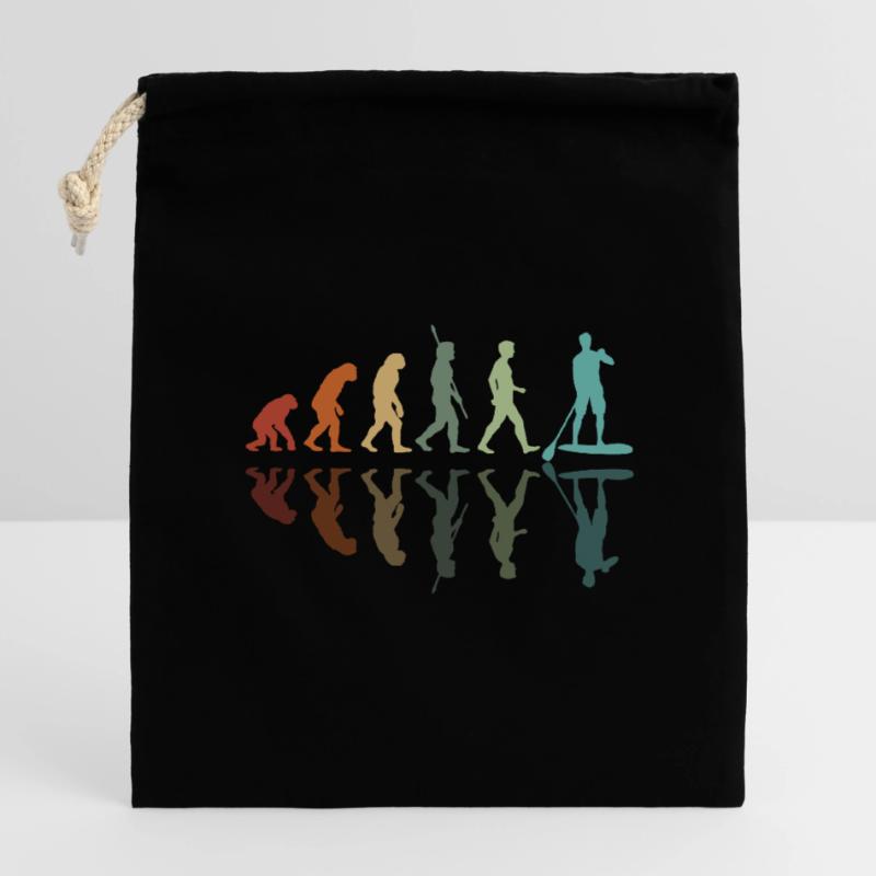 Paddleboard Évolution Sac cadeau en coton avec cordon (14 x 20 cm)