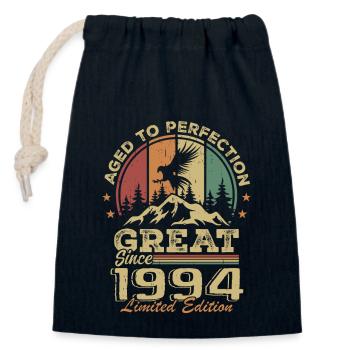 Vintage Geburtstag 1994 - 1994 Retro Geschenkidee - Verschließbarer Geschenkbeutel aus Baumwolle (14x20cm) - Navy - Vorne