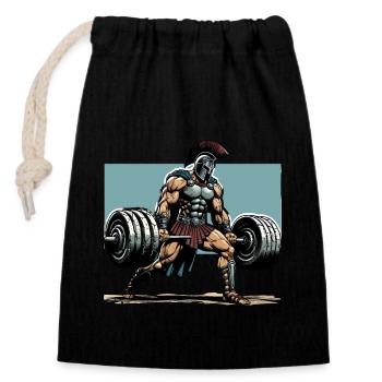 Jules César Histoire romaine Empire romain - Sac cadeau en coton avec cordon (14 x 20 cm) - noir - Devant