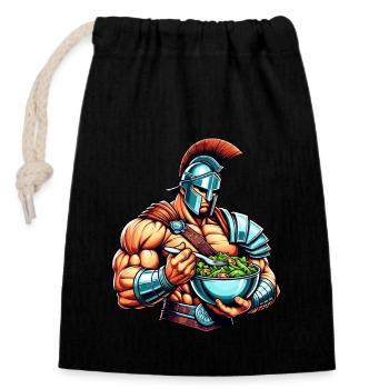 Jules César Histoire romaine Empire romain - Sac cadeau en coton avec cordon (14 x 20 cm) - noir - Devant