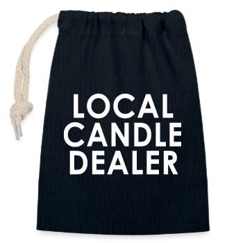 Funny Quote for Candle Makers Candle Making - Verschließbarer Geschenkbeutel aus Baumwolle (14x20cm) - Navy - Vorne