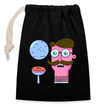 A Sarcastic Art: Progressive for Beginners - Closable cotton gift bag (14x20cm) - black - Front