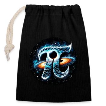 Funny Pi Day 2024 3.14 Pi Symbole numérique Mathématiques - Sac cadeau en coton avec cordon (14 x 20 cm) - noir - Devant