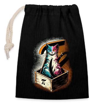 Funny Pi Day 2024 3.14 Pi Symbole numérique Mathématiques - Sac cadeau en coton avec cordon (14 x 20 cm) - noir - Devant