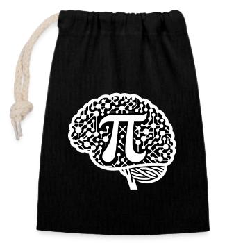 Funny Pi Day 2024 3.14 Pi Symbole numérique Mathématiques - Sac cadeau en coton avec cordon (14 x 20 cm) - noir - Devant