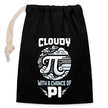Funny Pi Day 2024 3.14 Pi Symbole numérique Mathématiques - Sac cadeau en coton avec cordon (14 x 20 cm) - noir - Devant