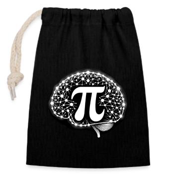 Funny Pi Day 2024 3.14 Pi Symbole numérique Mathématiques - Sac cadeau en coton avec cordon (14 x 20 cm) - noir - Devant