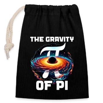 Funny Pi Day 2024 3.14 Pi Symbole numérique Mathématiques - Sac cadeau en coton avec cordon (14 x 20 cm) - noir - Devant