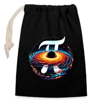 Funny Pi Day 2024 3.14 Pi Symbole numérique Mathématiques - Sac cadeau en coton avec cordon (14 x 20 cm) - noir - Devant