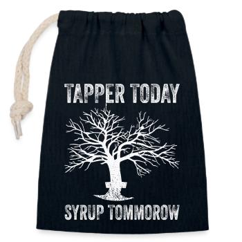Maple Tree Essence Männer Frauen Lustig - Verschließbarer Geschenkbeutel aus Baumwolle (14x20cm) - Navy - Vorne