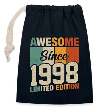 1998 Born Legends - Closable cotton gift bag (14x20cm) - navy - Front
