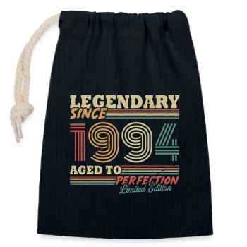 Legendary Since 1994 Vintage Birthday Gift - Closable cotton gift bag (14x20cm) - navy - Front