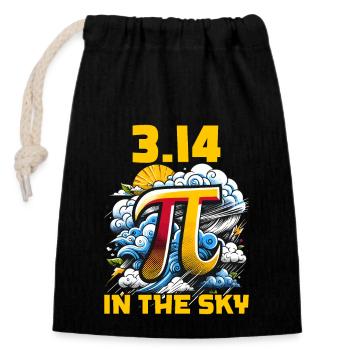 Funny Pi Day 2024 3.14 Pi Symbole numérique Mathématiques - Sac cadeau en coton avec cordon (14 x 20 cm) - noir - Devant