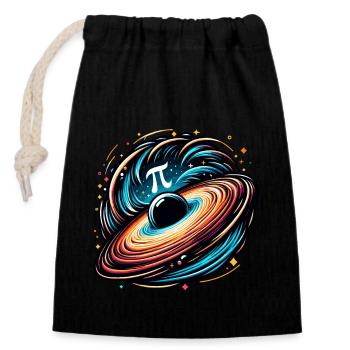 Funny Pi Day 2024 3.14 Pi Symbole numérique Mathématiques - Sac cadeau en coton avec cordon (14 x 20 cm) - noir - Devant
