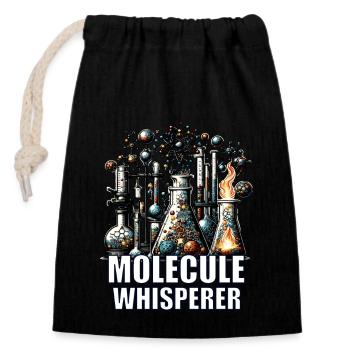 Chimie organique, Étudiants en chimie, Chimie - Sac cadeau en coton avec cordon (14 x 20 cm) - noir - Devant