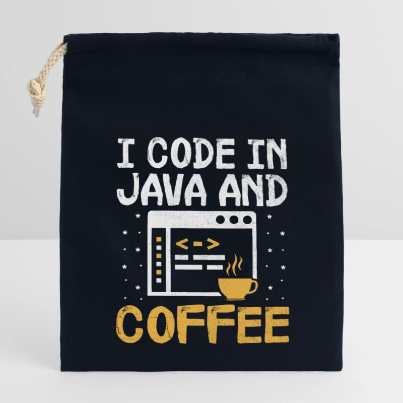 Kaffee-Codierung Programmierer Programmierer Entwickler Nerd Coff Verschließbarer Geschenkbeutel aus Baumwolle (14x20cm)