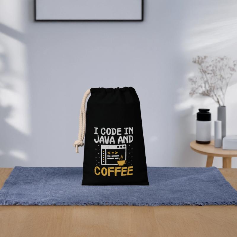 Kaffee-Codierung Programmierer Programmierer Entwickler Nerd Coff Verschließbarer Geschenkbeutel aus Baumwolle (14x20cm)