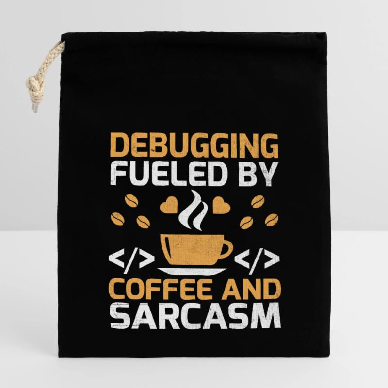 Kaffee-Codierung Programmierer Programmierer Entwickler Nerd Coff Verschließbarer Geschenkbeutel aus Baumwolle (14x20cm)