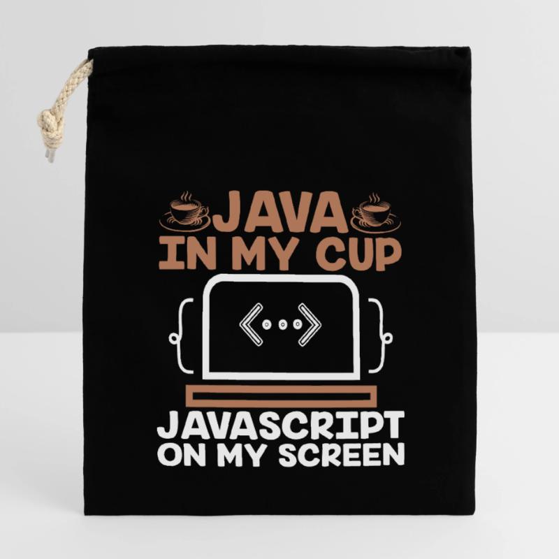 Kaffee-Codierung Programmierer Programmierer Entwickler Nerd Coff Verschließbarer Geschenkbeutel aus Baumwolle (14x20cm)