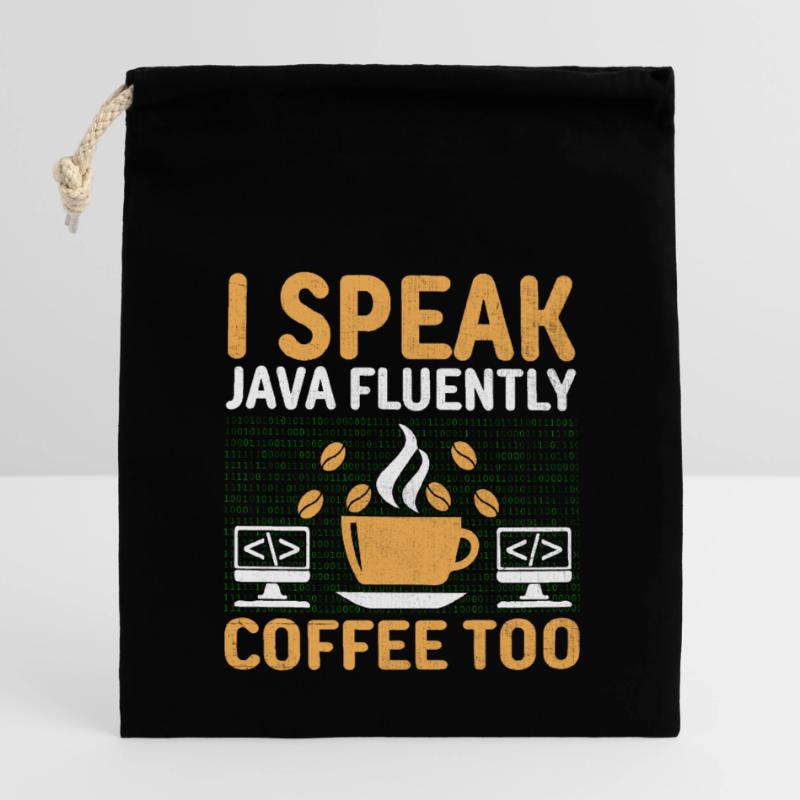 Kaffee-Codierung Programmierer Programmierer Entwickler Nerd Coff Verschließbarer Geschenkbeutel aus Baumwolle (14x20cm)