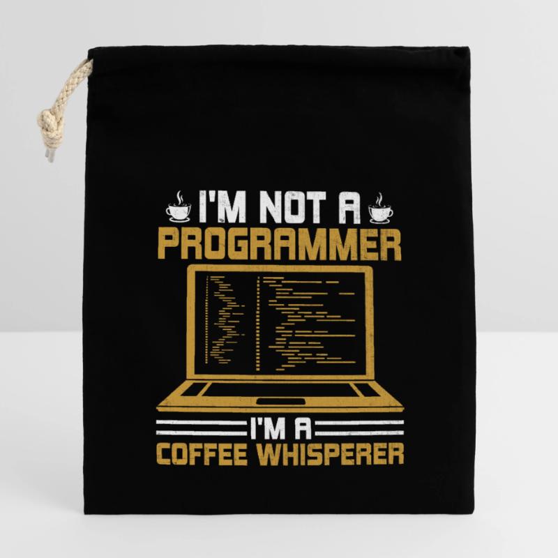 Kaffee-Codierung Programmierer Programmierer Entwickler Nerd Coff Verschließbarer Geschenkbeutel aus Baumwolle (14x20cm)