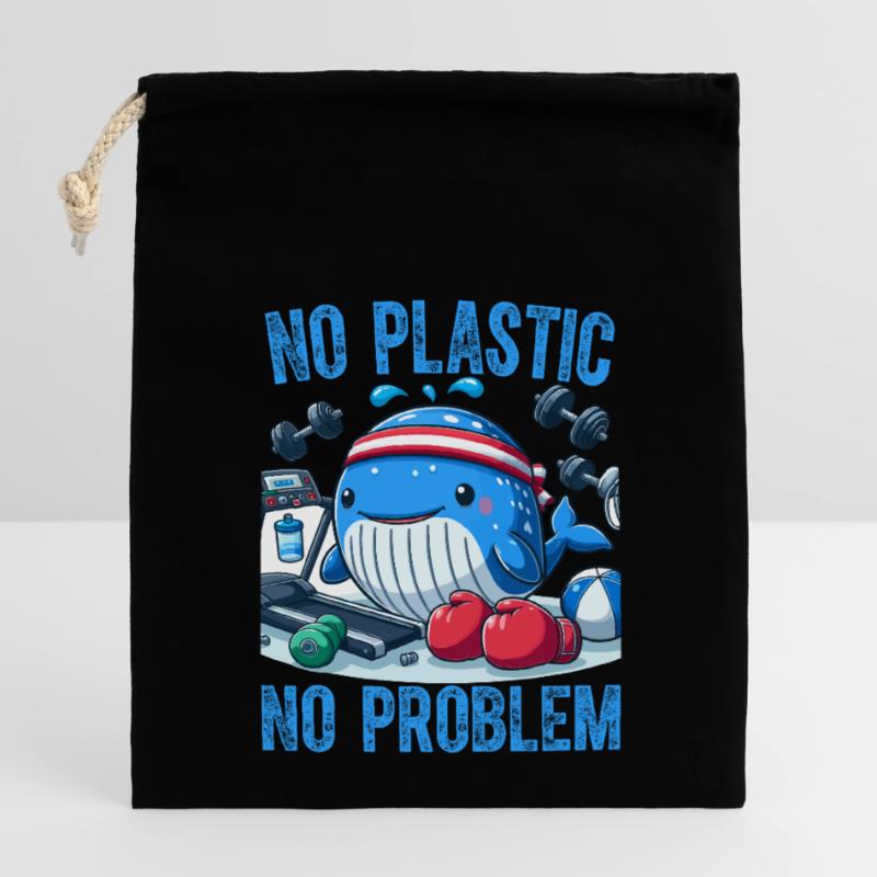 No Plastic No Problem Closable cotton gift bag (14x20cm)