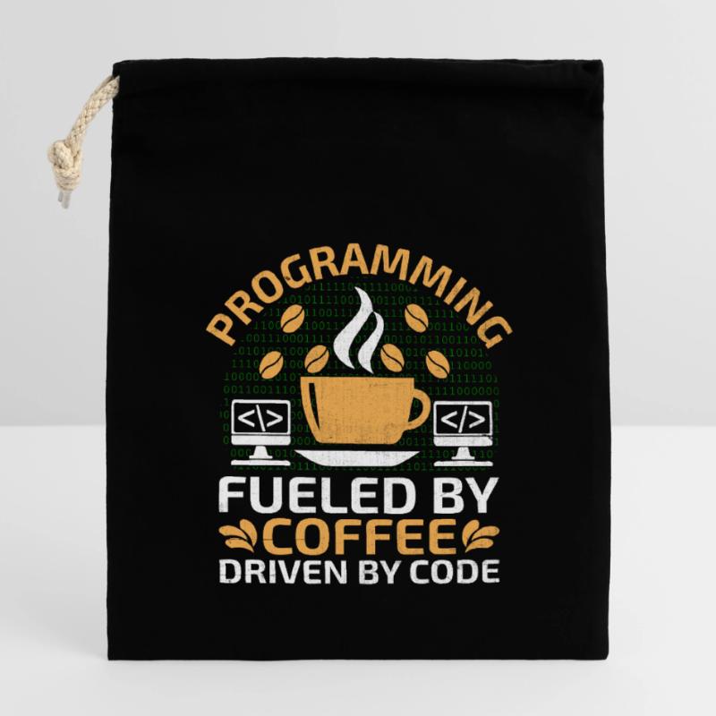 Kaffee-Codierung Programmierer Programmierer Entwickler Nerd Coff Verschließbarer Geschenkbeutel aus Baumwolle (14x20cm)