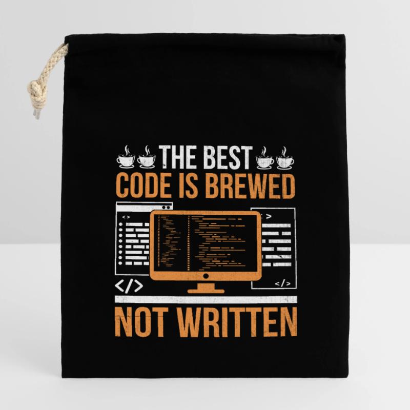 Kaffee-Codierung Programmierer Programmierer Entwickler Nerd Coff Verschließbarer Geschenkbeutel aus Baumwolle (14x20cm)