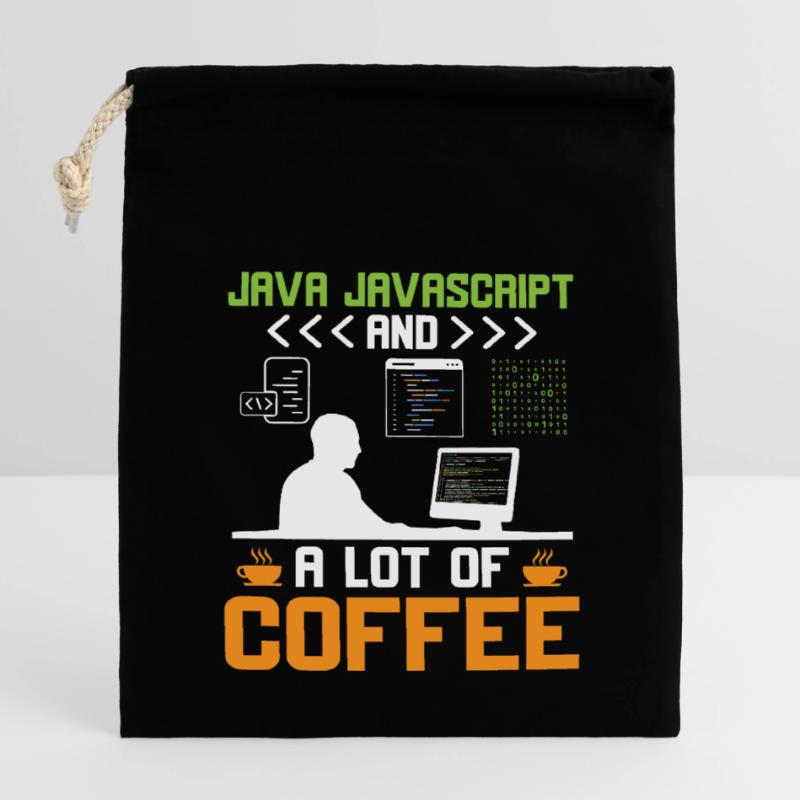 Kaffee-Codierung Programmierer Programmierer Entwickler Nerd Coff Verschließbarer Geschenkbeutel aus Baumwolle (14x20cm)
