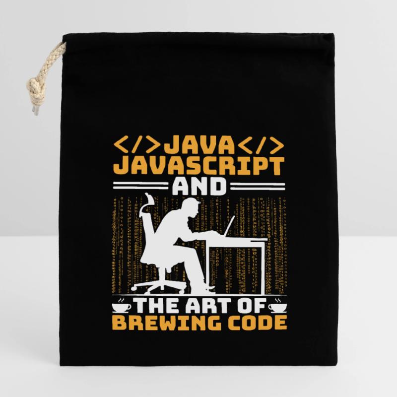 Kaffee-Codierung Programmierer Programmierer Entwickler Nerd Coff Verschließbarer Geschenkbeutel aus Baumwolle (14x20cm)