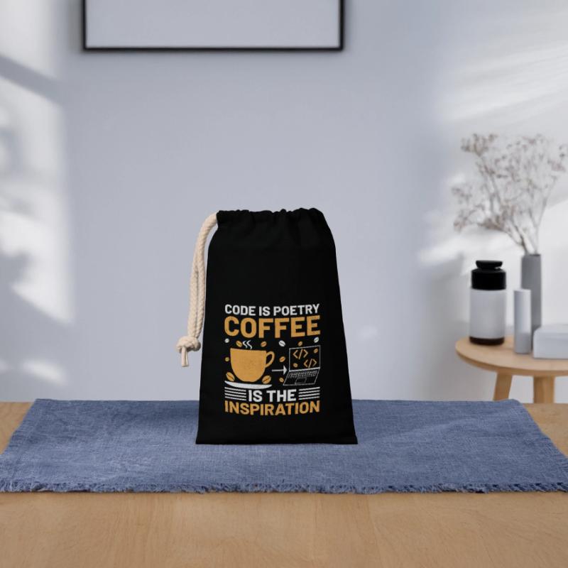 Kaffee-Codierung Programmierer Programmierer Entwickler Nerd Coff Verschließbarer Geschenkbeutel aus Baumwolle (14x20cm)