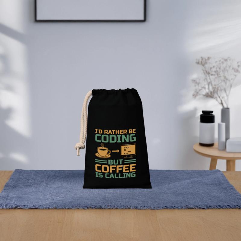 Kaffee-Codierung Programmierer Programmierer Entwickler Nerd Coff Verschließbarer Geschenkbeutel aus Baumwolle (14x20cm)